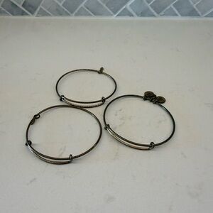 Alex and Ani Gold set of three bangles